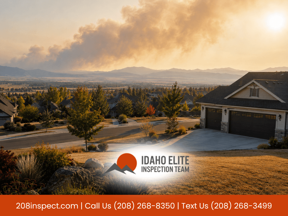 Idaho Falls neighborhood with mountain views and residential homes