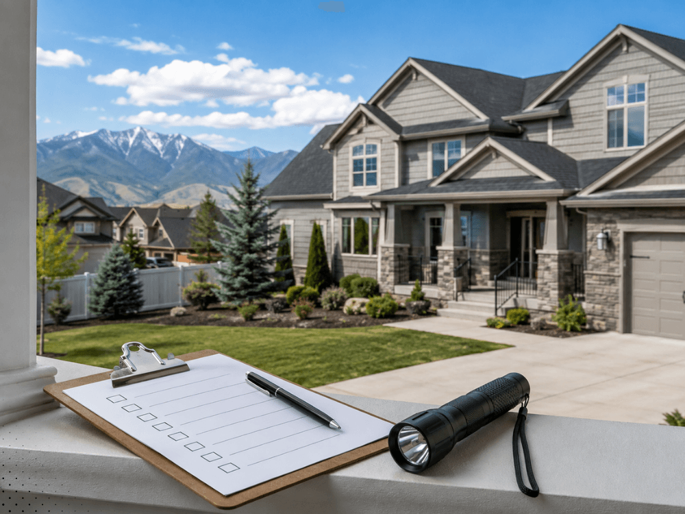 Home inspection checklist with residential property in Idaho